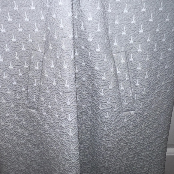 Tyler Boe Women’s Dress Grey/white Print 3/4 Sleeve  Zip in Back Small - Picture 4 of 6